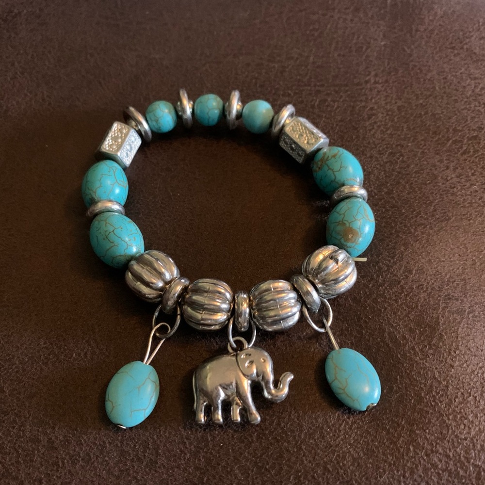 Beaded Elephant Bracelet